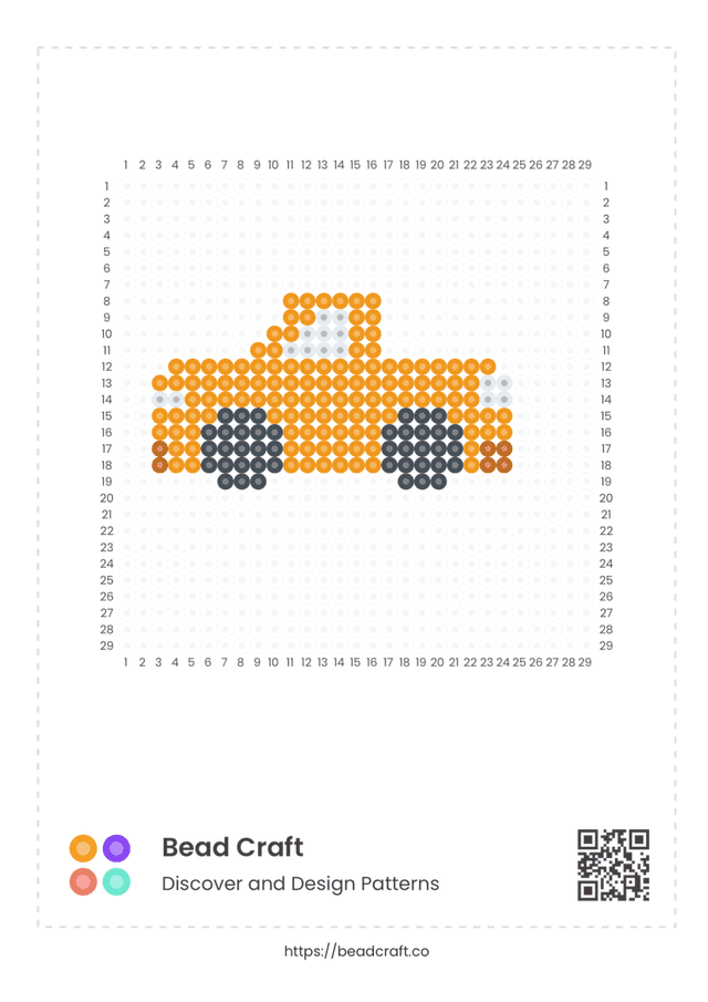 Bead Craft Printable Bead Pattern PDF Preview - Truck pattern 